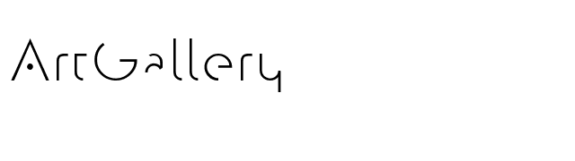ArtGallery font preview