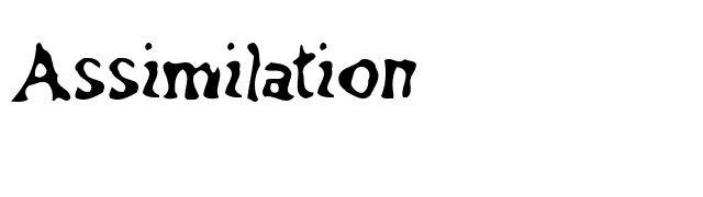 Assimilation font preview