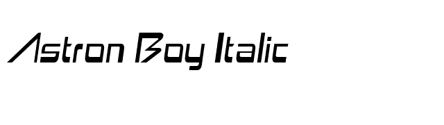 astron-boy-italic font preview