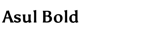 Asul Bold font preview
