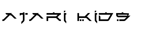 Atari Kids font preview