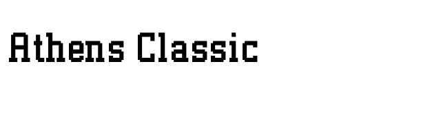 Athens Classic font preview