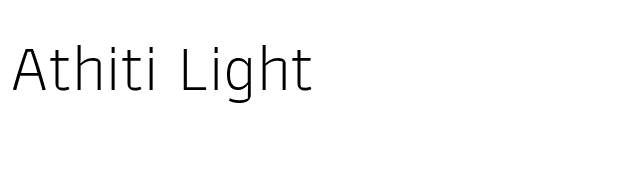 Athiti Light font preview