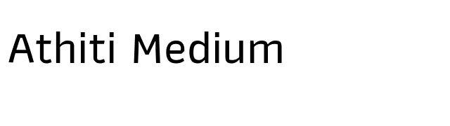Athiti Medium font preview