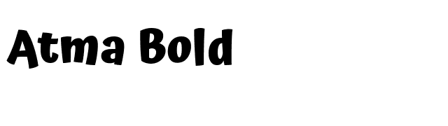 Atma Bold font preview