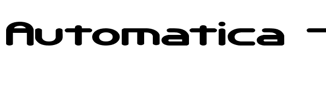 Automatica -BRK- font preview