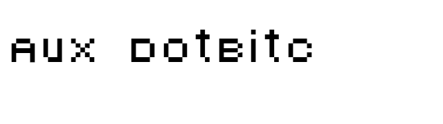 AuX DotBitC font preview