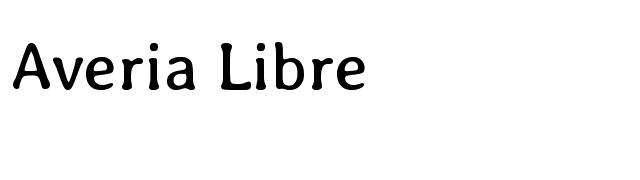 Averia Libre font preview