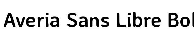 Averia Sans Libre Bold font preview