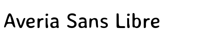 Averia Sans Libre font preview