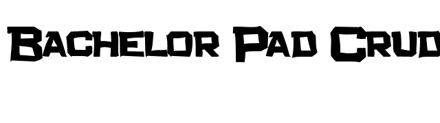 Bachelor Pad Crud JL font preview