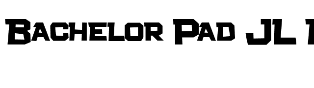 Bachelor Pad JL Bold font preview