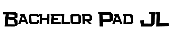 Bachelor Pad JL font preview