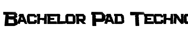 Bachelor Pad Techno JL font preview