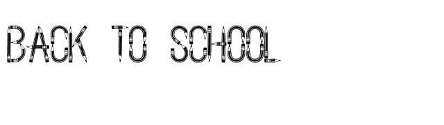 Back To School font preview
