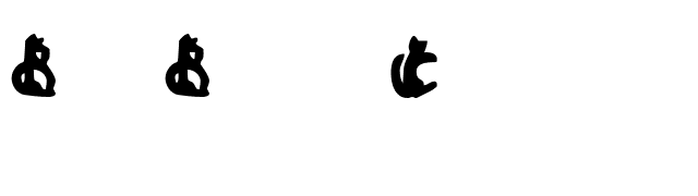 Bad Black Cat font preview