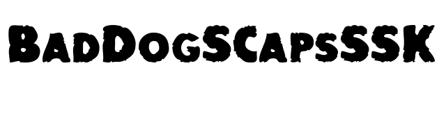 BadDogSCapsSSK Bold font preview