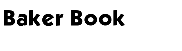 Baker Book font preview