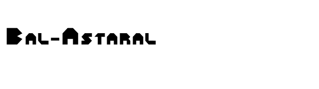 Bal-Astaral font preview
