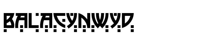 balacynwyd font preview
