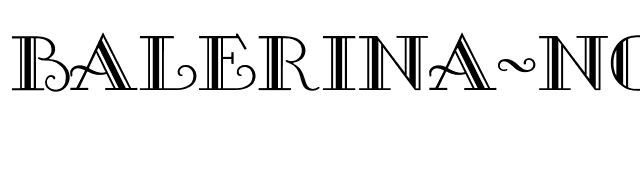 Balerina-Normal font preview