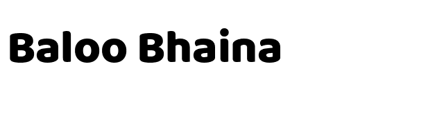 Baloo Bhaina font preview