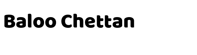 Baloo Chettan font preview