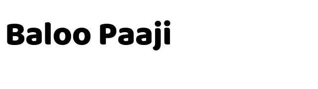 Baloo Paaji font preview