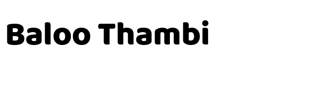 Baloo Thambi font preview