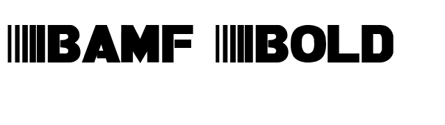 Bamf Bold font preview
