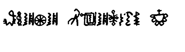 Bamum Symbols 1 font preview