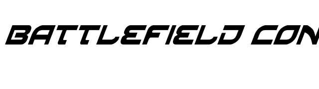 Battlefield Condensed Italic font preview