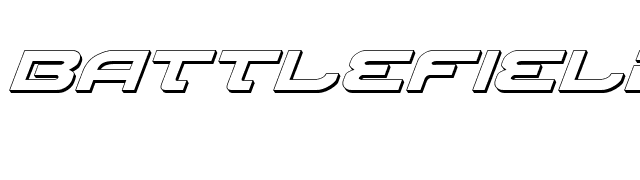 Battlefield Shadow Italic font preview