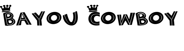 Bayou Cowboy font preview