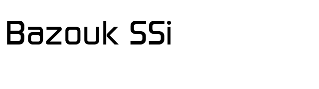 Bazouk SSi font preview