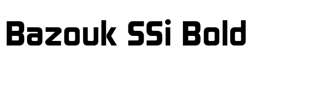 Bazouk SSi Bold font preview
