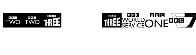 BBC TV Channel Logos font preview