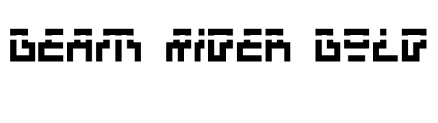 beam-rider-bold-laser font preview
