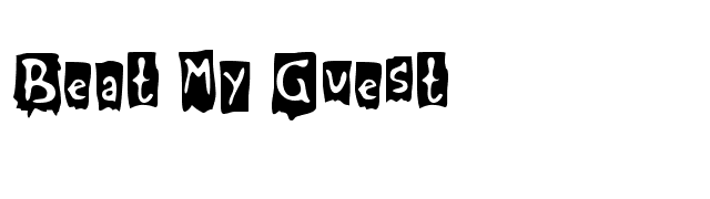 beat-my-guest font preview