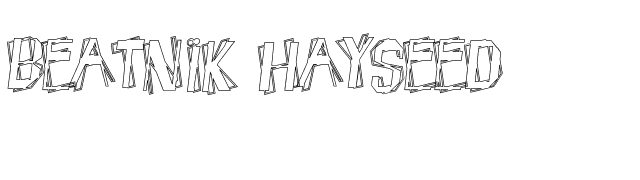 Beatnik Hayseed font preview
