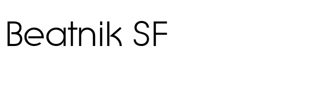 Beatnik SF font preview