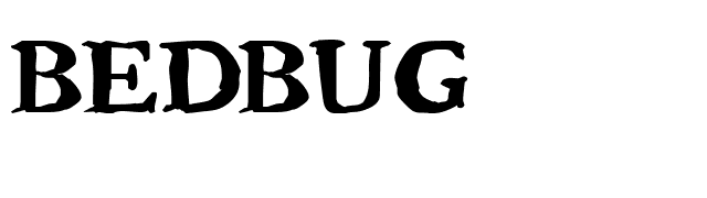 Bedbug font preview