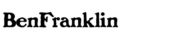 BenFranklin font preview
