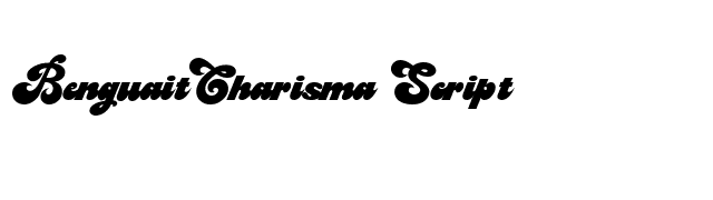 BenguaitCharisma Script font preview