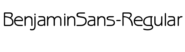 BenjaminSans-Regular font preview
