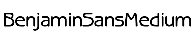 BenjaminSansMedium-Regular font preview