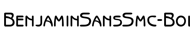 BenjaminSansSmc-Bold font preview