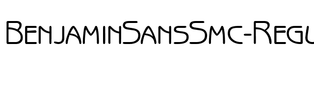 BenjaminSansSmc-Regular font preview