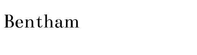 Bentham font preview