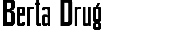 Berta Drug font preview